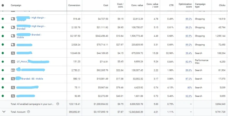 PPC Results--Niche Cosmetics